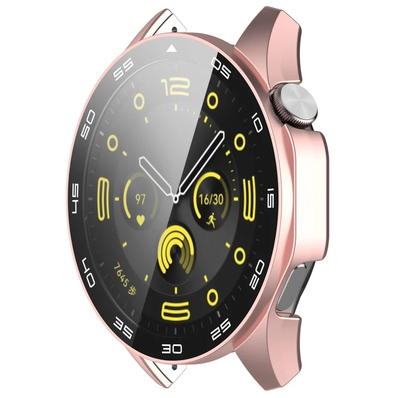 Huawei Watch GT 4 46mm Watch Case Tempered Glass Screen Protector Frame Cover with Dial Plate