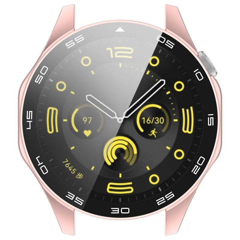 Huawei Watch GT 4 46mm Watch Case Tempered Glass Screen Protector Frame Cover with Dial Plate