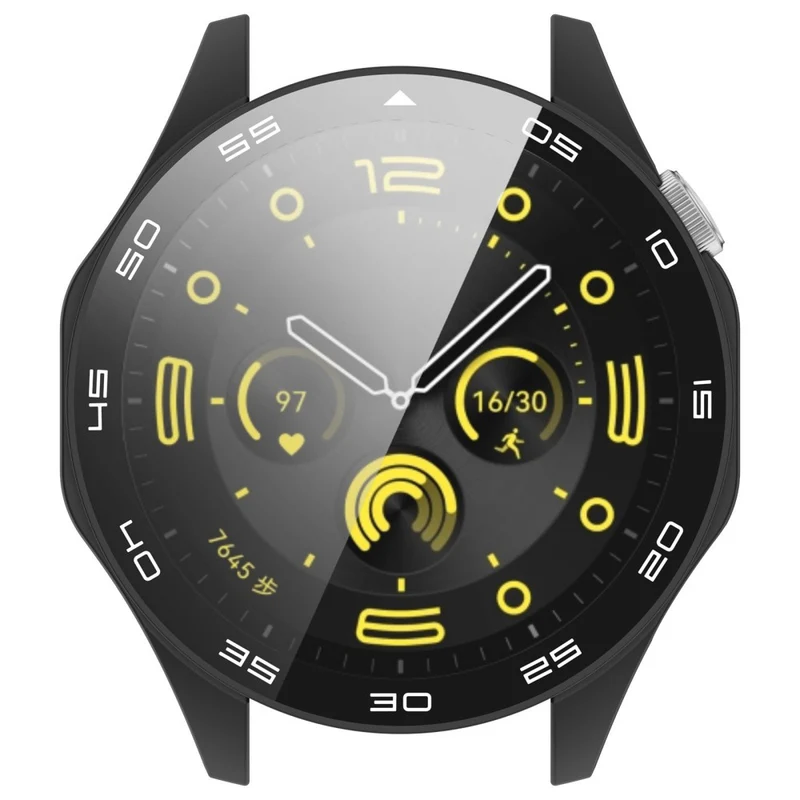 Huawei Watch GT 4 46mm Watch Case Tempered Glass Screen Protector Frame Cover with Dial Plate