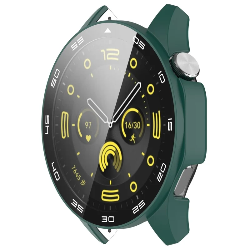 Huawei Watch GT 4 46mm Watch Case Tempered Glass Screen Protector Frame Cover with Dial Plate
