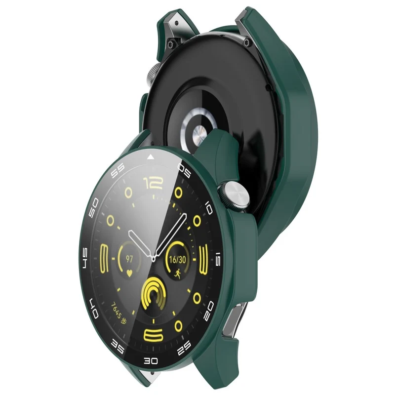 Huawei Watch GT 4 46mm Watch Case Tempered Glass Screen Protector Frame Cover with Dial Plate