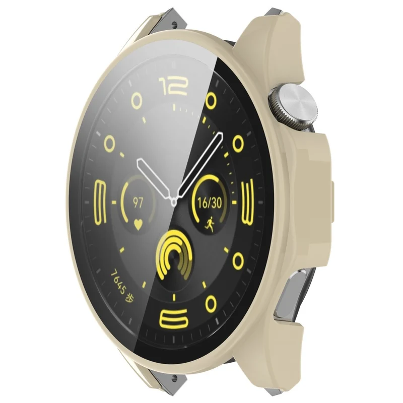 Honor Watch 4 Pro Watch Case Full Coverage Protective Cover with Tempered Glass Screen Film