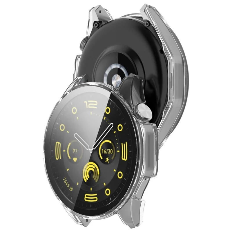 Honor Watch 4 Pro Watch Case Full Coverage Protective Cover with Tempered Glass Screen Film