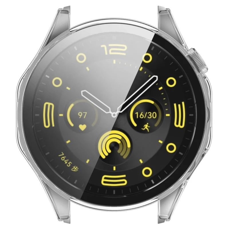 Honor Watch 4 Pro Watch Case Full Coverage Protective Cover with Tempered Glass Screen Film