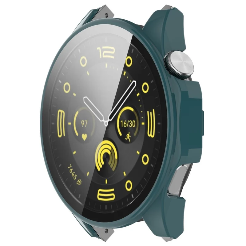 Honor Watch 4 Pro Watch Case Full Coverage Protective Cover with Tempered Glass Screen Film