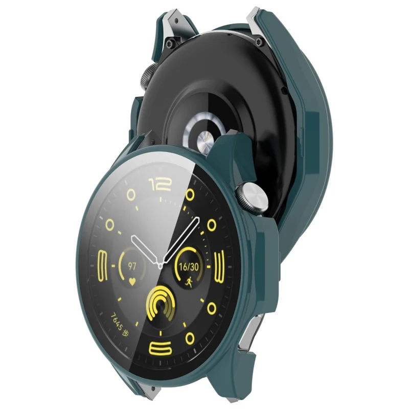 Honor Watch 4 Pro Watch Case Full Coverage Protective Cover with Tempered Glass Screen Film
