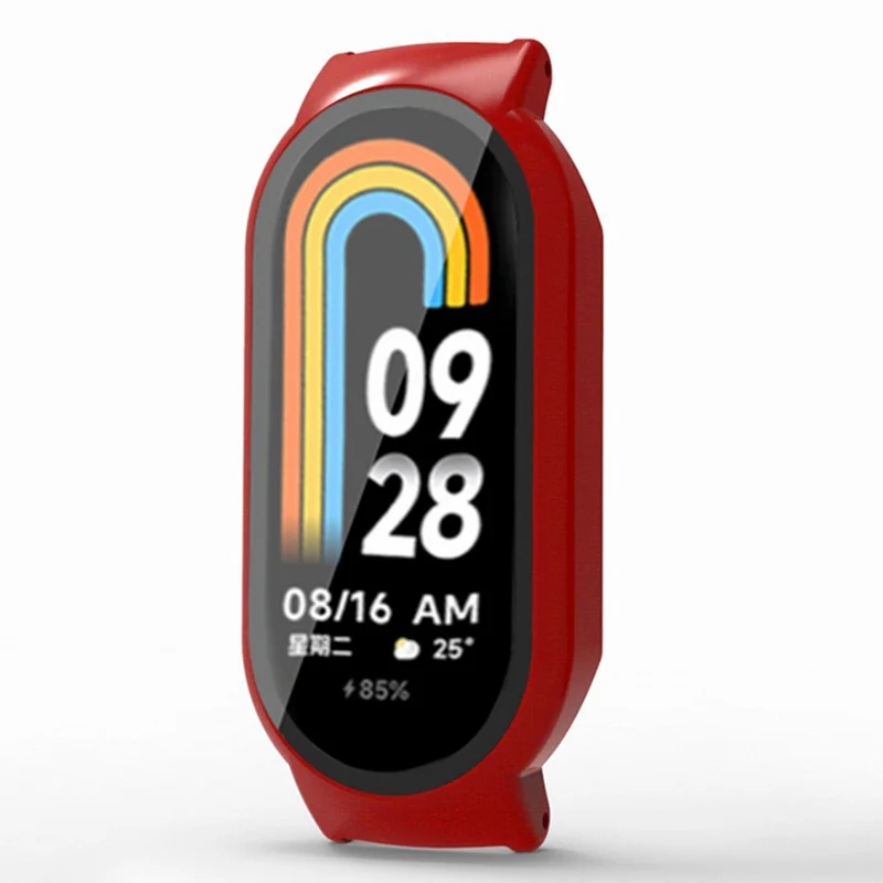 Xiaomi Smart Band 8 / Smart Band 8 NFC Hard Bump Resistant Case with Tempered Glass Screen Protector