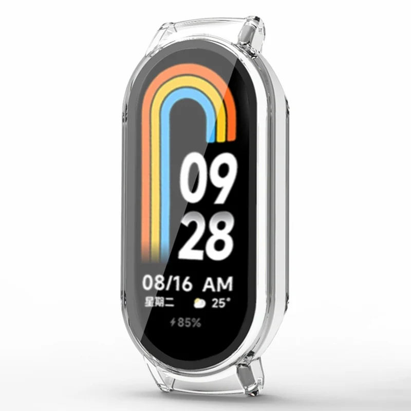 Xiaomi Smart Band 8 / Smart Band 8 NFC Hard Bump Resistant Case with Tempered Glass Screen Protector