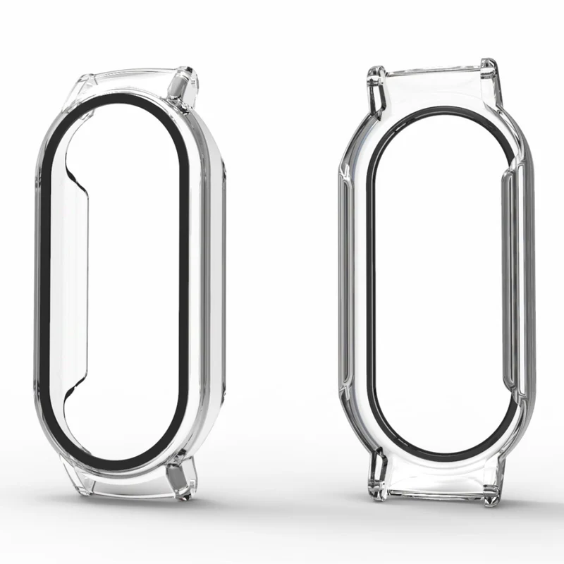 Xiaomi Smart Band 8 / Smart Band 8 NFC Hard Bump Resistant Case with Tempered Glass Screen Protector