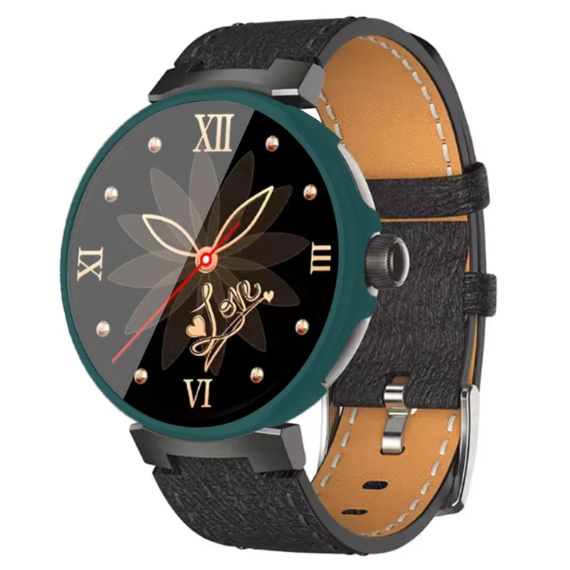 For Aigo GTV2 Watch Protective Cover Hard Flexible Case with Tempered Glass Protector