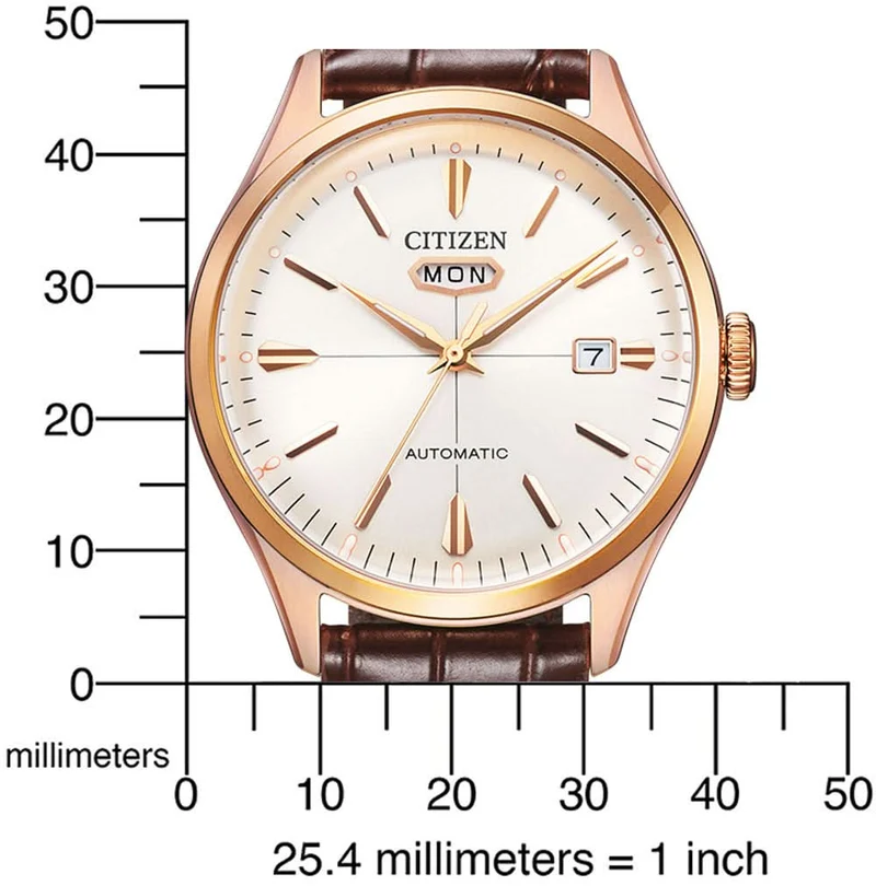 Citizen C7 NH8393-05AE Herrenuhr • Automatikwerk • Lederarmband