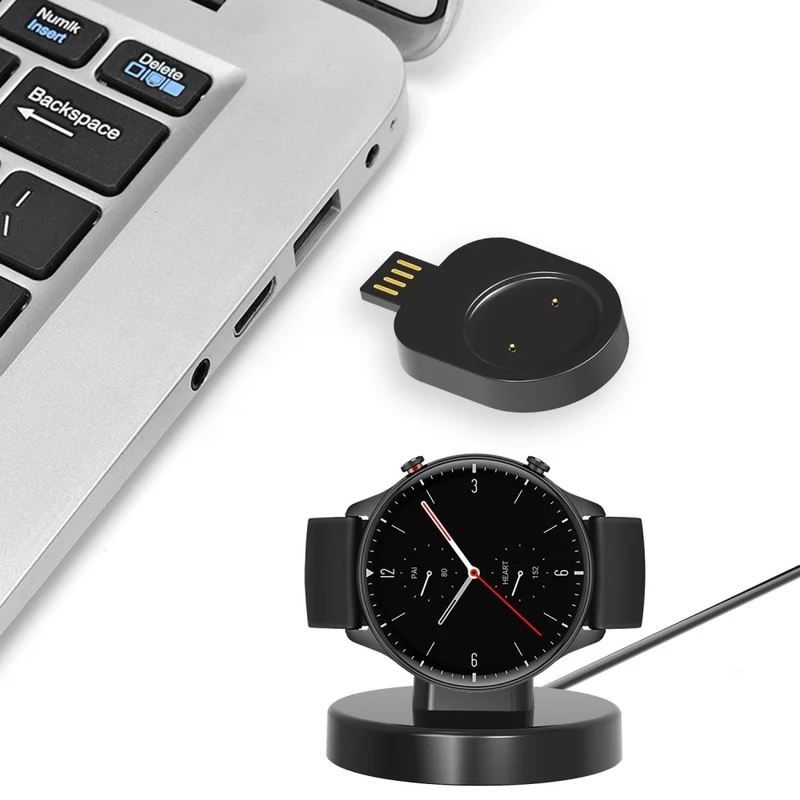 Huami Amazfit Active / Active Edge / Bip 3 / 3 Pro USB Charging Stand with Cordless Mini Smart Watch Charger