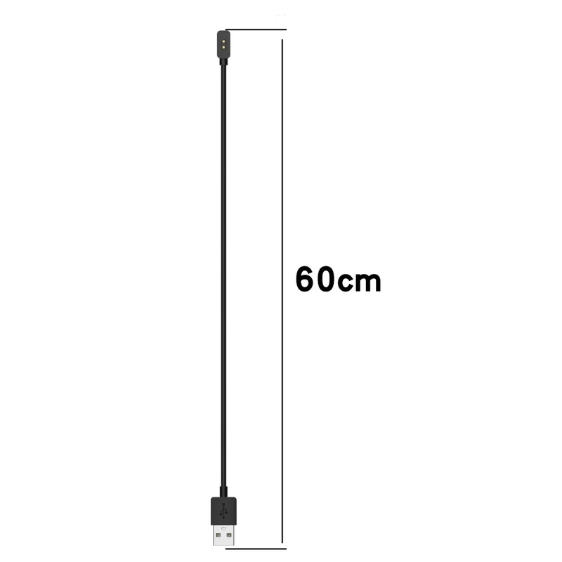 Xiaomi Smart Band 8 Active / 8 Pro / Redmi Band 2 Smart Watch Charger Magnetic USB Charging Cable - 100cm / 100cm / Black