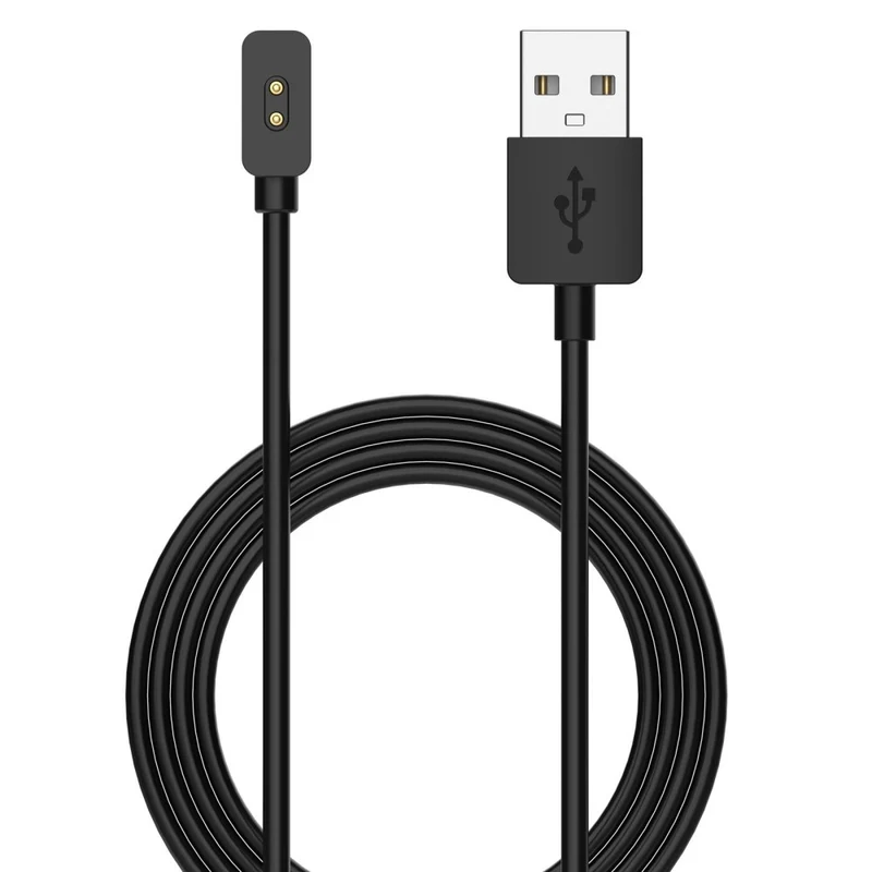 Xiaomi Smart Band 8 Active / 8 Pro / Redmi Band 2 Smart Watch Charger Magnetic USB Charging Cable - 100cm / 100cm / Black