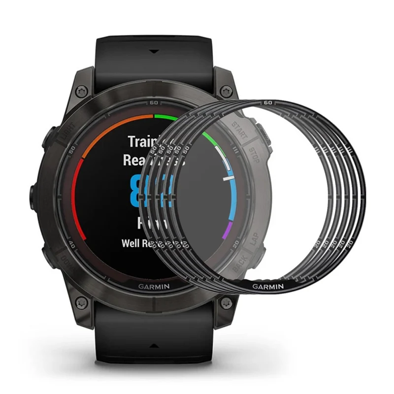 ENKAY HAT PRINCE 5Pcs Garmin Fenix 7 Pro Smartwatch Screen Protector Full Cover 3D Curved Soft Bump Resistant Edge and Clear Film