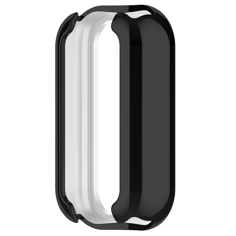 Xiaomi Smart Band 8 Active / Redmi Band 2 Flexible Watch Case Electroplating Frame Cover - Electroplating Black