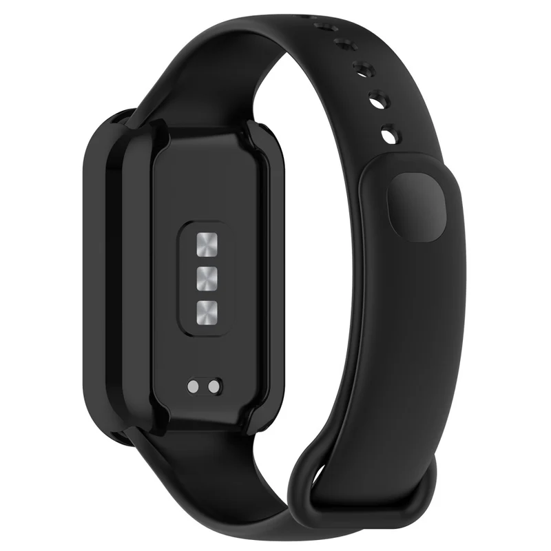 Xiaomi Smart Band 8 Active / Redmi Band 2 Flexible Watch Case Electroplating Frame Cover - Electroplating Black