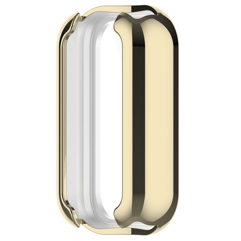 Xiaomi Smart Band 8 Active / Redmi Band 2 Flexible Watch Case Electroplating Frame Cover - Electroplating Black
