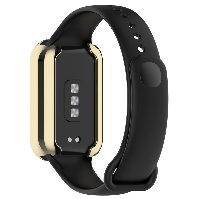 Xiaomi Smart Band 8 Active / Redmi Band 2 Flexible Watch Case Electroplating Frame Cover - Electroplating Black