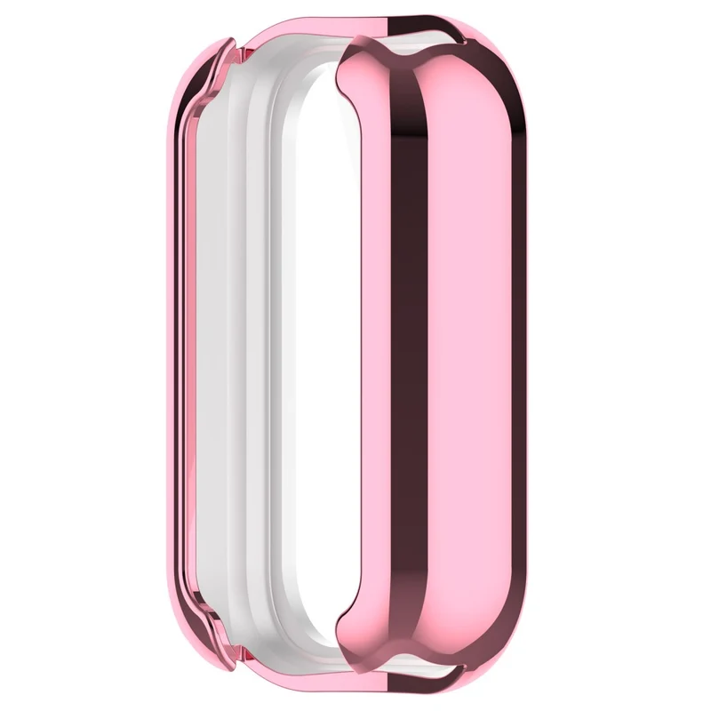 Xiaomi Smart Band 8 Active / Redmi Band 2 Flexible Watch Case Electroplating Frame Cover - Electroplating Black