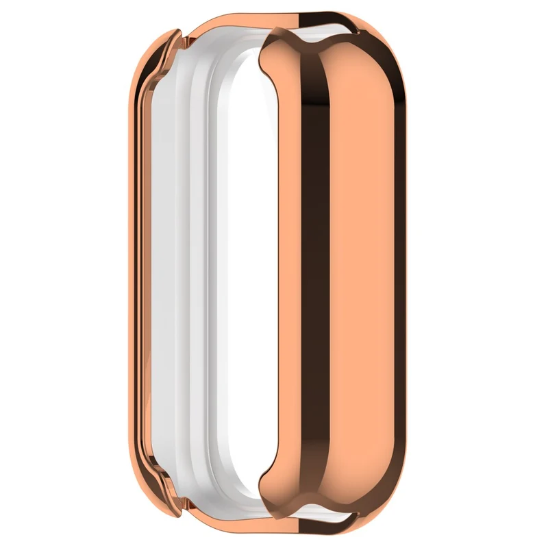 Xiaomi Smart Band 8 Active / Redmi Band 2 Flexible Watch Case Electroplating Frame Cover - Electroplating Black