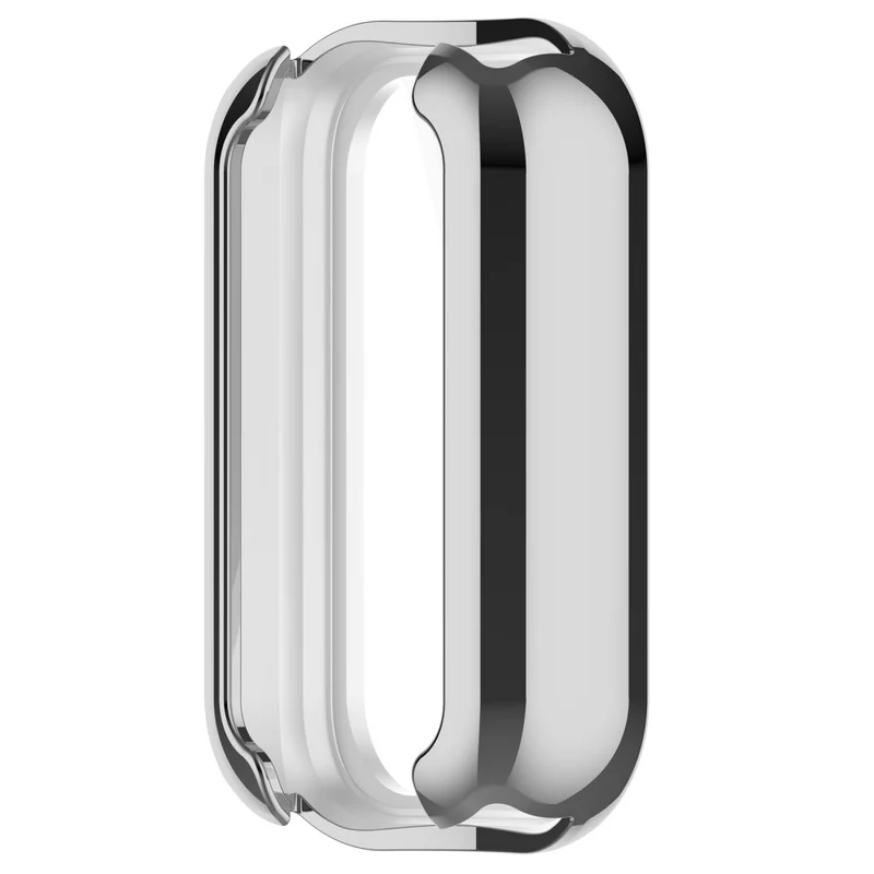 Xiaomi Smart Band 8 Active / Redmi Band 2 Flexible Watch Case Electroplating Frame Cover - Electroplating Black
