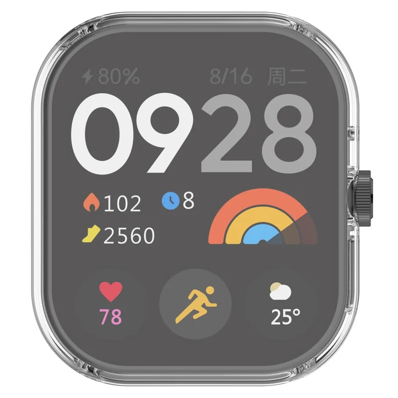 Xiaomi Redmi Watch 4 Scratch Resistant Watch Protective Case Transparent Anti-collision Frame