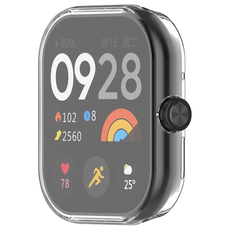 Xiaomi Redmi Watch 4 Scratch Resistant Watch Protective Case Transparent Anti-collision Frame