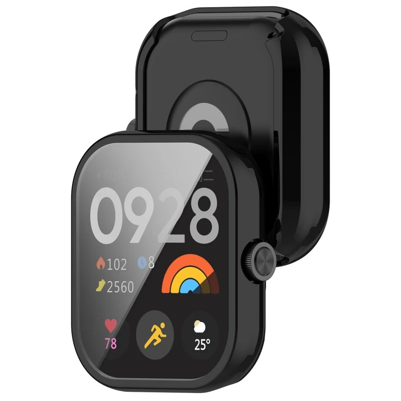 Xiaomi Redmi Watch 4 Scratch Resistant Watch Protective Case Electroplating Anti-drop Frame - Rose Gold