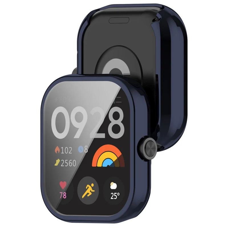 Xiaomi Redmi Watch 4 Scratch Resistant Watch Protective Case Electroplating Anti-drop Frame - Rose Gold