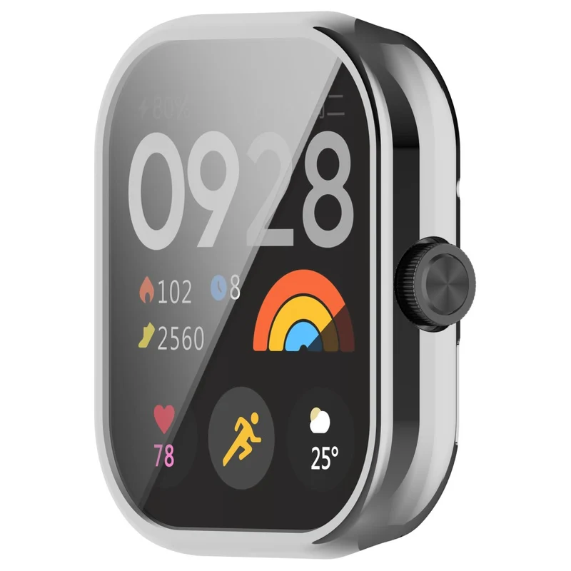 Xiaomi Redmi Watch 4 Scratch Resistant Watch Protective Case Electroplating Anti-drop Frame - Rose Gold
