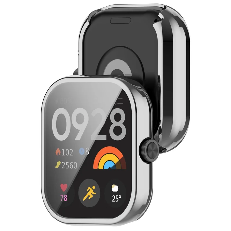 Xiaomi Redmi Watch 4 Scratch Resistant Watch Protective Case Electroplating Anti-drop Frame - Rose Gold