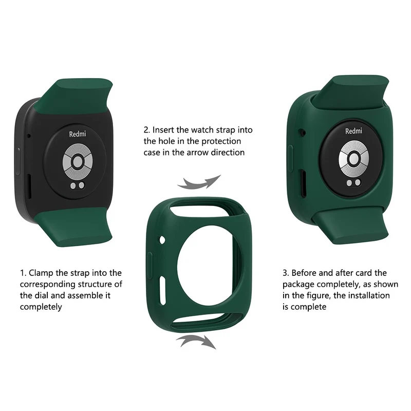 Xiaomi Redmi Watch 3 Silicone Case Smart Watch Protective Case Cover