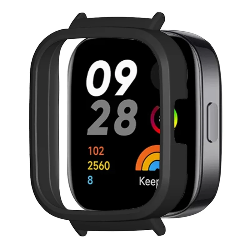 Xiaomi Redmi Watch 3 Hard Bumper Frame Case Protective Cover with 20mm Adapter Connector