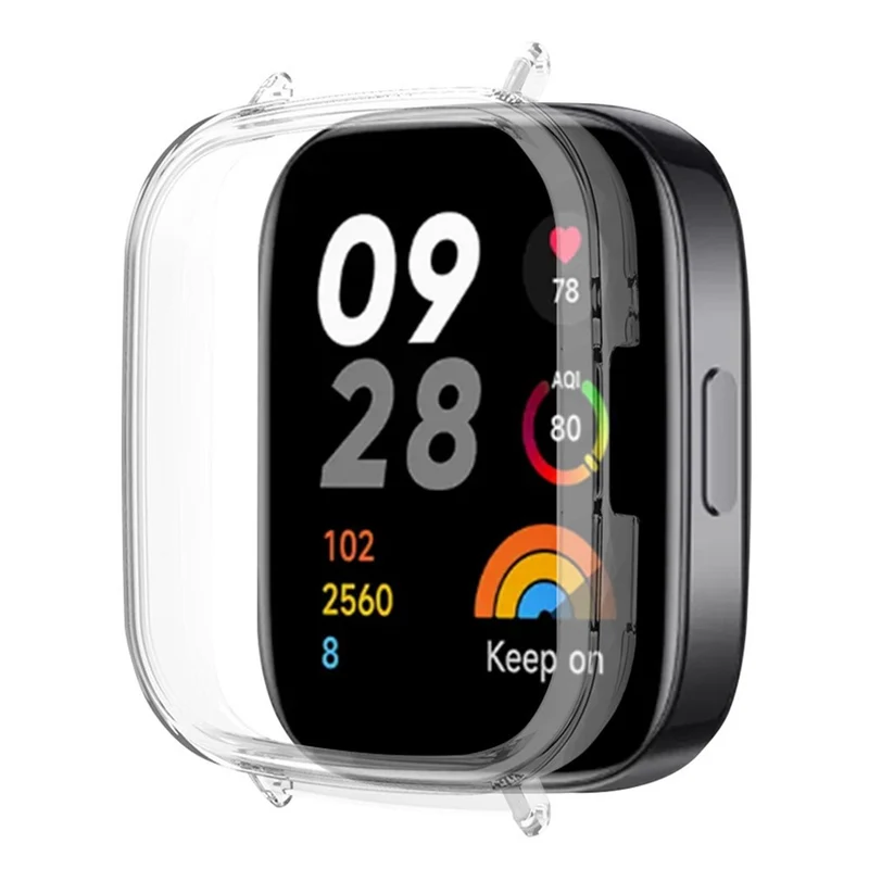 Xiaomi Redmi Watch 3 Hard Bumper Frame Case Protective Cover with 20mm Adapter Connector