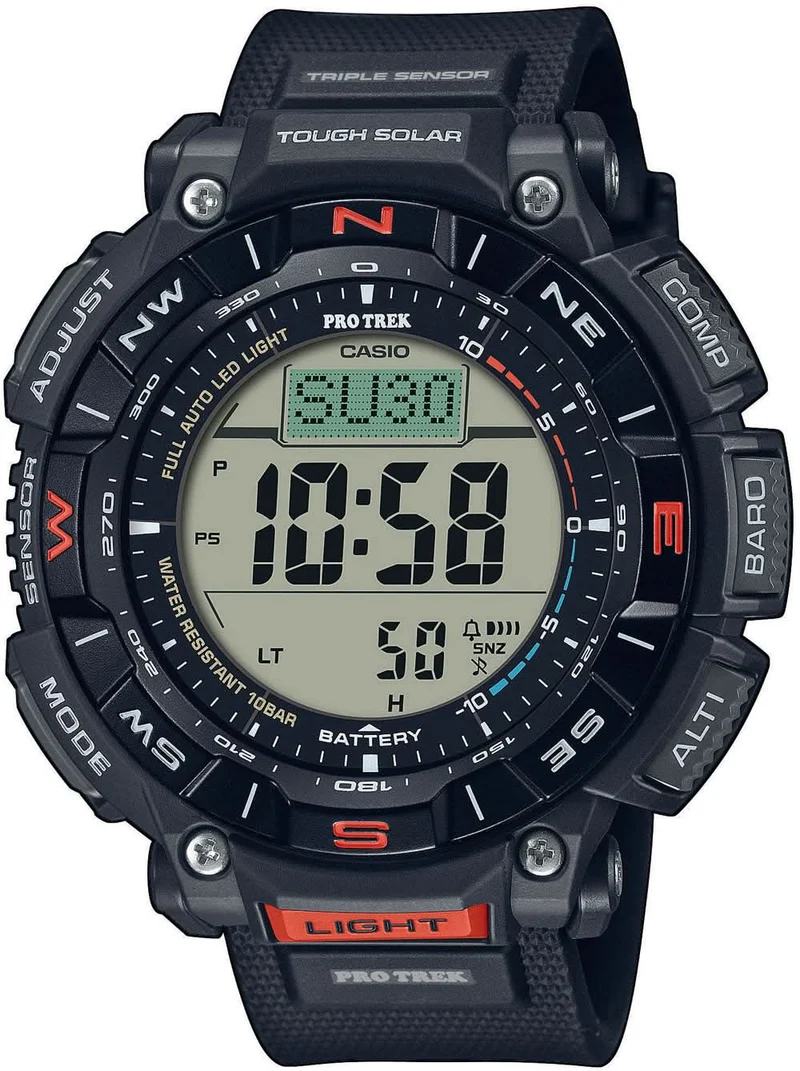 Casio Pro Trek PRG-340-1ER Herrenuhr • Tough Solar • Digital-Kompass