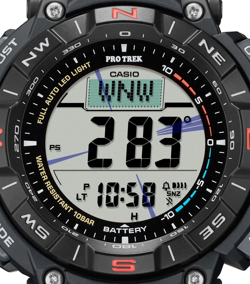 Casio Pro Trek PRG-340-1ER Herrenuhr • Tough Solar • Digital-Kompass