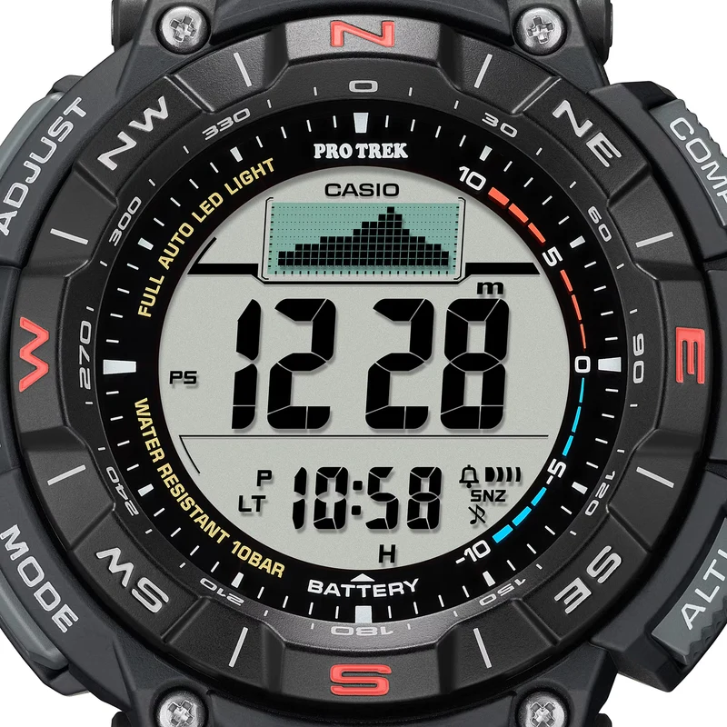 Casio Pro Trek PRG-340-1ER Herrenuhr • Tough Solar • Digital-Kompass