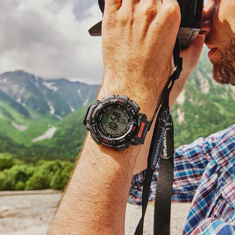 Casio Pro Trek PRG-340-1ER Herrenuhr • Tough Solar • Digital-Kompass