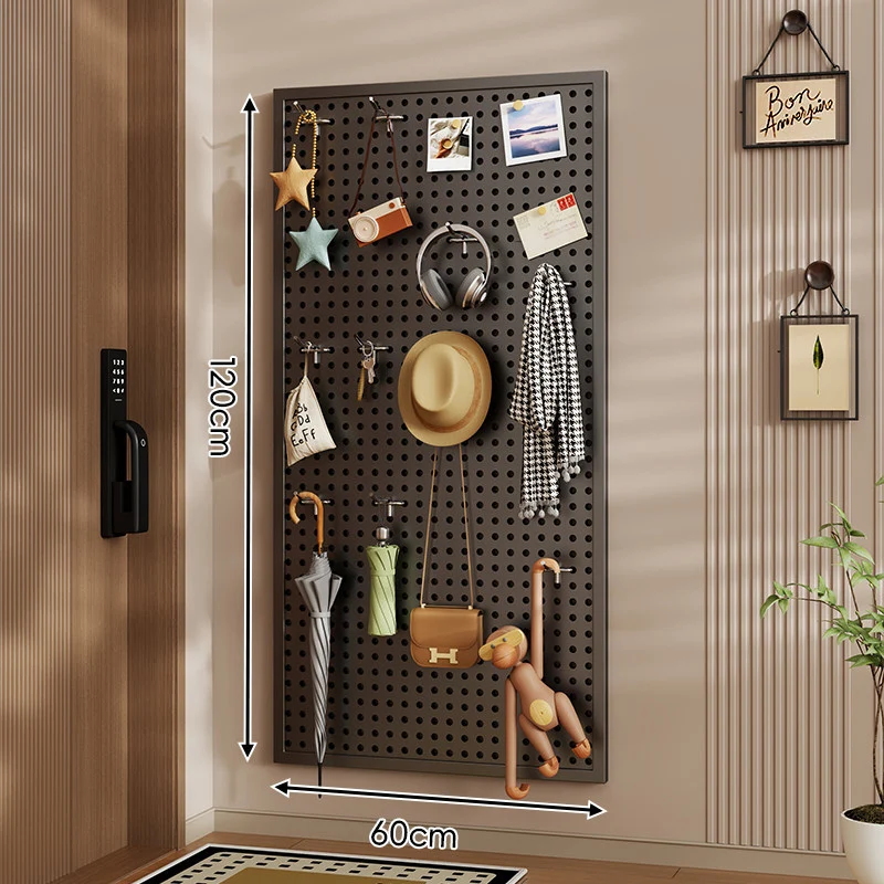 Wandanag perforiertes Lochboard-Organizer-Panel Großes Quadrat mit modularen Haken und Zubehör