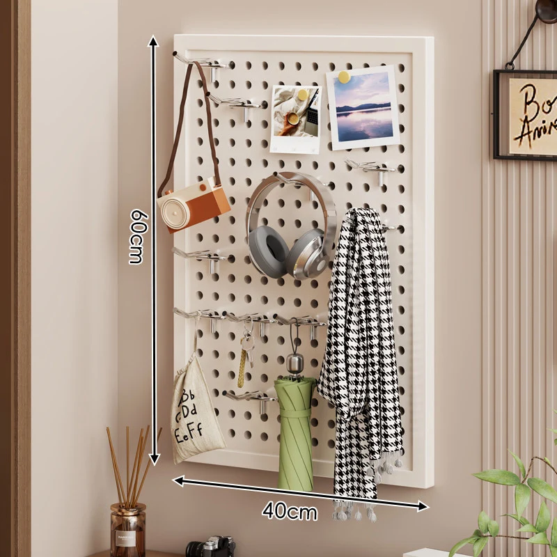 Wandanag perforiertes Lochboard-Organizer-Panel Großes Quadrat mit modularen Haken und Zubehör