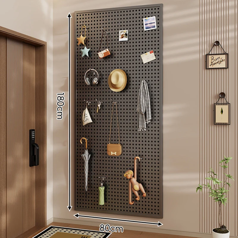 Wandanag perforiertes Lochboard-Organizer-Panel Großes Quadrat mit modularen Haken und Zubehör