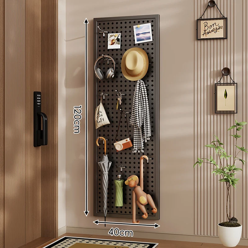 Wandanag perforiertes Lochboard-Organizer-Panel Großes Quadrat mit modularen Haken und Zubehör