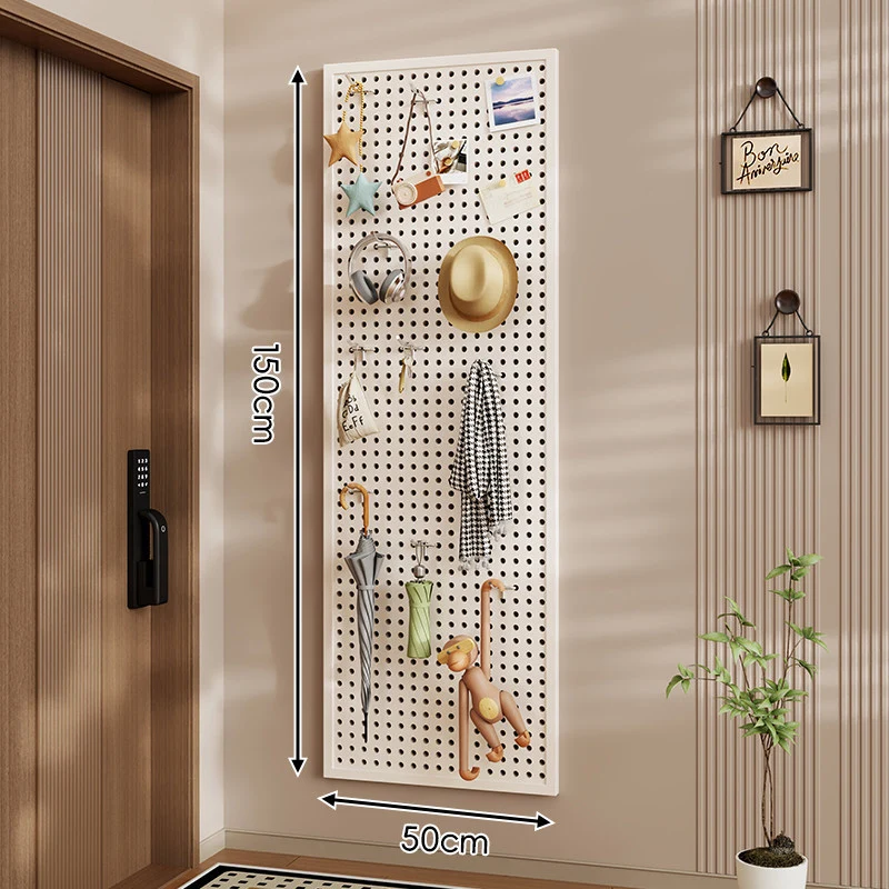 Wandanag perforiertes Lochboard-Organizer-Panel Großes Quadrat mit modularen Haken und Zubehör