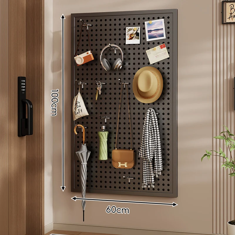 Wandanag perforiertes Lochboard-Organizer-Panel Großes Quadrat mit modularen Haken und Zubehör