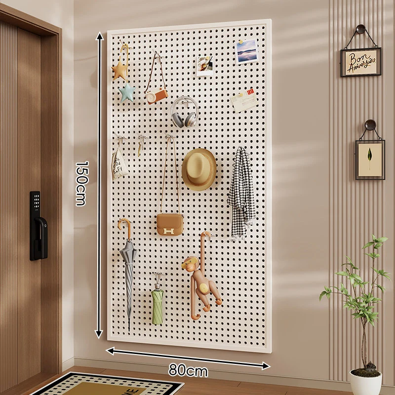 Wandanag perforiertes Lochboard-Organizer-Panel Großes Quadrat mit modularen Haken und Zubehör