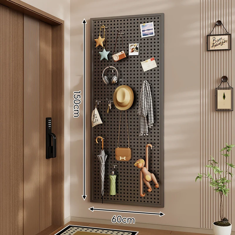 Wandanag perforiertes Lochboard-Organizer-Panel Großes Quadrat mit modularen Haken und Zubehör