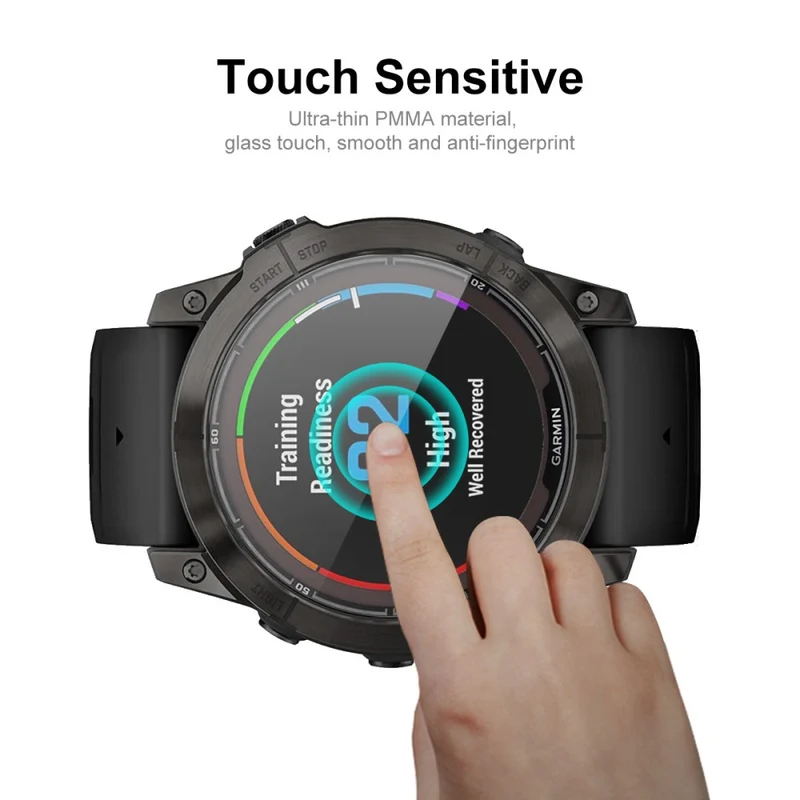 ENKAY HAT PRINCE 5Pcs Garmin Fenix 7X Pro Screen Protector 3D Curved Soft Bump Resistant Edge Smart Watch Film