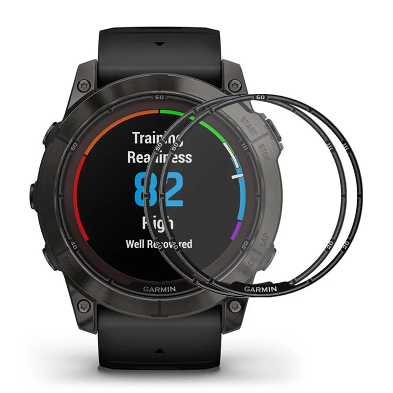 ENKAY HAT PRINCE 5Pcs Garmin Fenix 7X Pro Screen Protector 3D Curved Soft Bump Resistant Edge Smart Watch Film