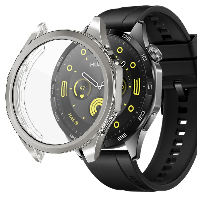 Huawei Watch GT 4 46mm Watch Case Flexible Scratch-resistant Electroplating Protector Cover